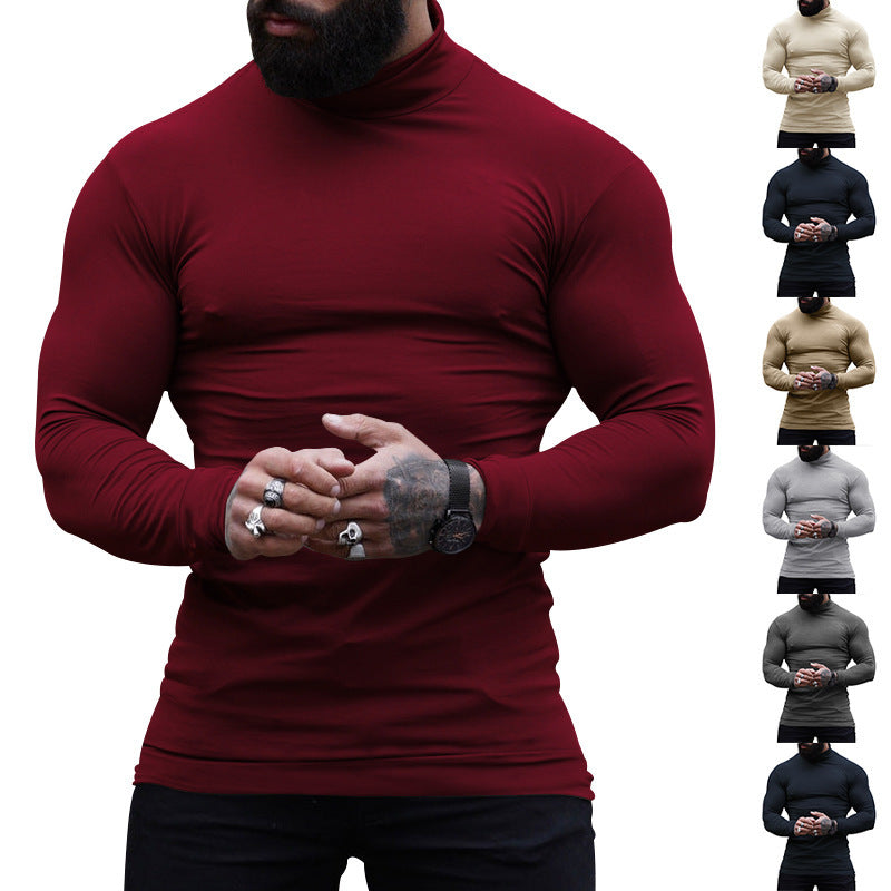 Men's High Quality Stand Collar Sweater Made of Soft Material Ivyshape