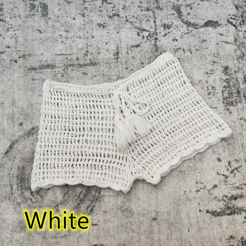 Ladies Airy Crochet Shorts Ivyshape