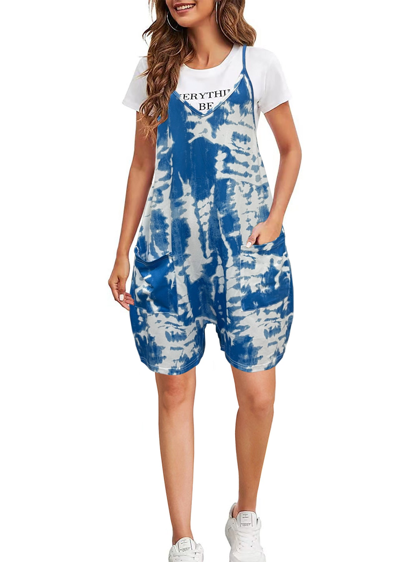 Ladies trendy overall with practical pockets Ivyshape