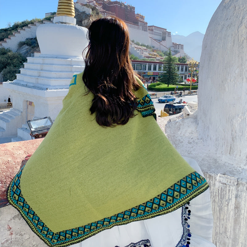 Tibetan shawl cloak Warm Scarf