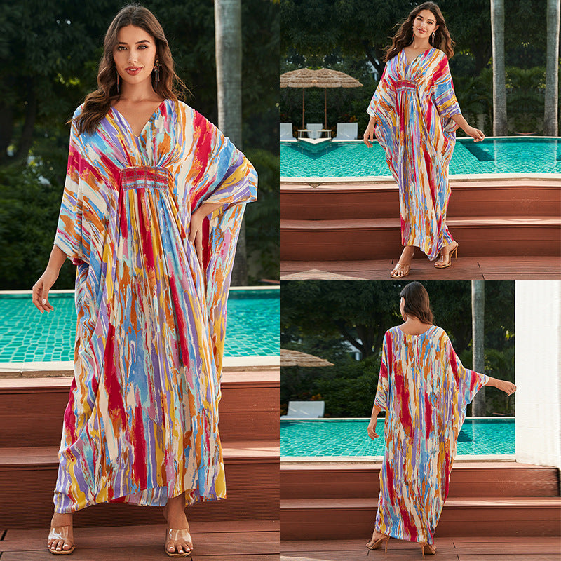 Cotton Dresses, Vacation Beach Jackets, Loose Robes, Bikini Cover-ups