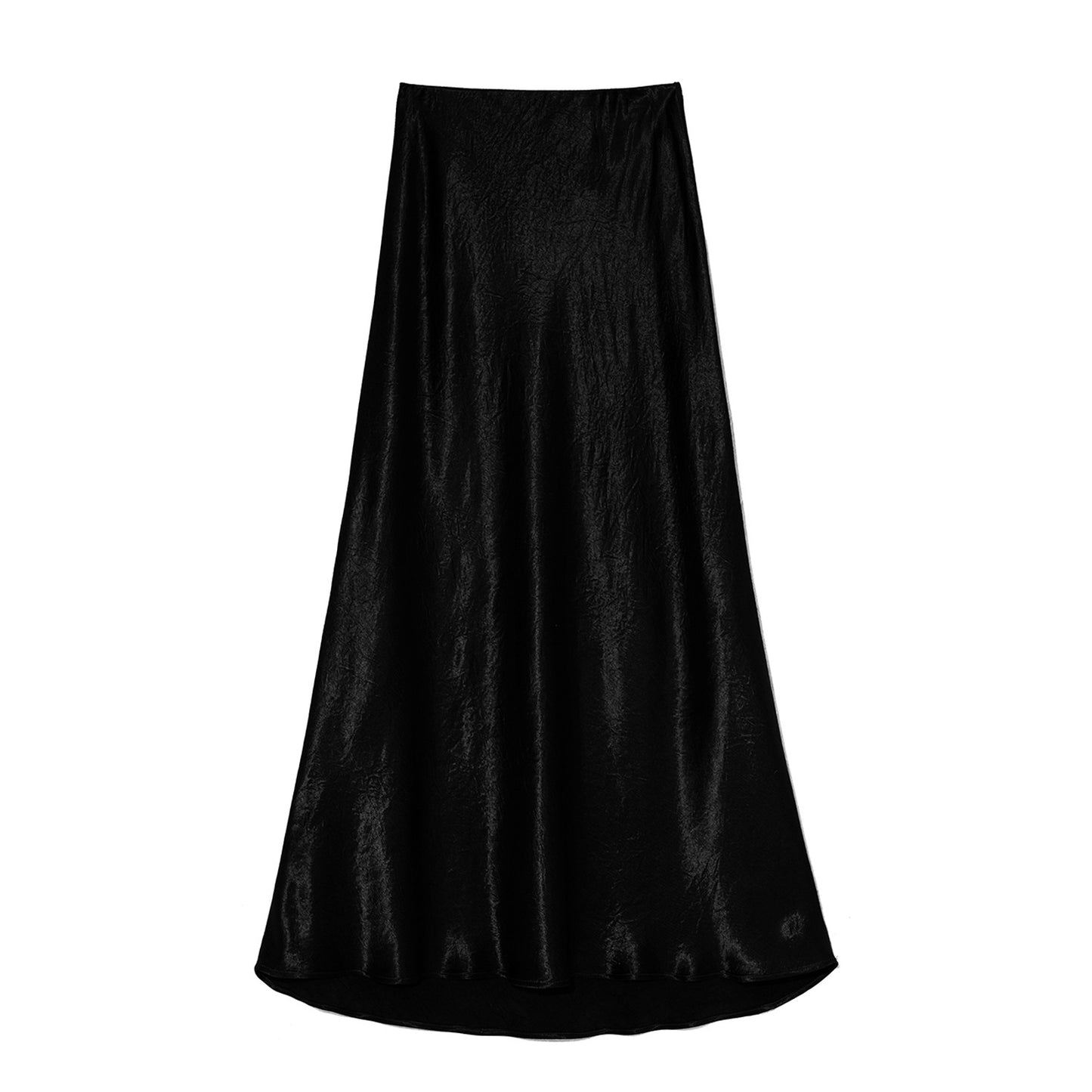 Women Elegant Maxi Skirt made of satinized viscose Ivyshape