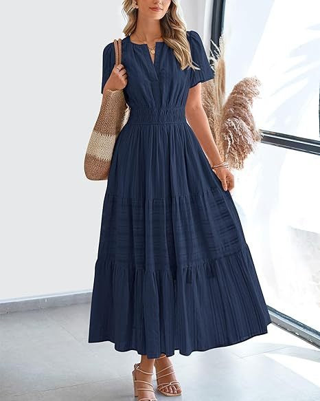 Women’s Maxi Dress in Casual Boho Style Ivyshape