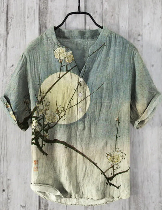 Ivyshape | Japanese Shirt Made of Linen Blend