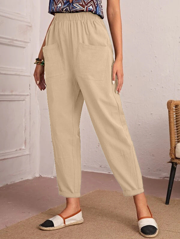 Women Relaxed Fit Cargo Pants with Pockets Ivyshape
