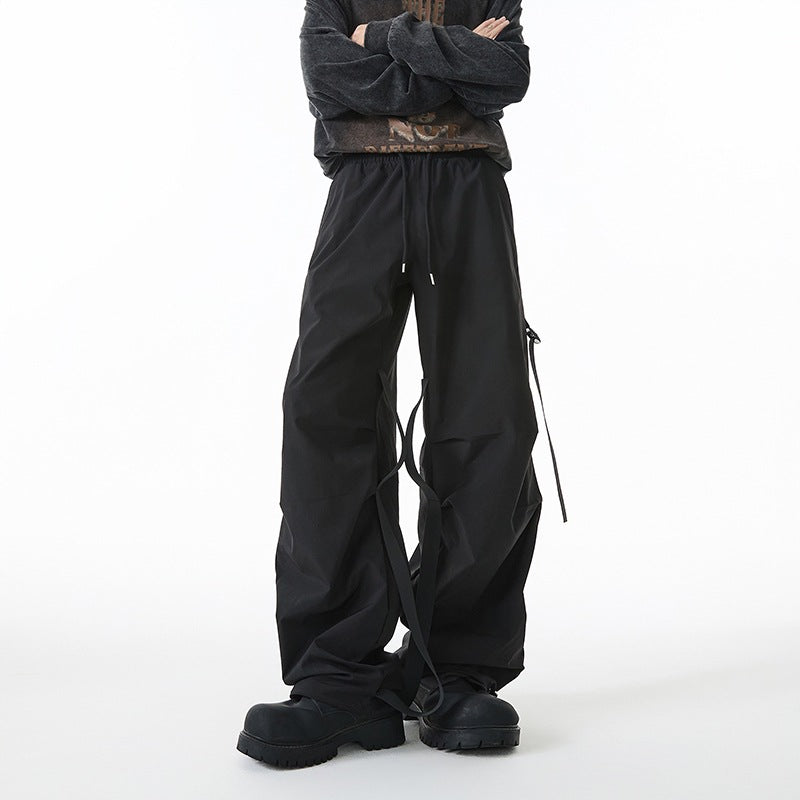 Women's Casual Sports Pants with Adjustable Waist and Modern Cut Elements Ivyshape