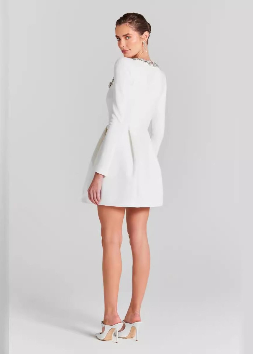 Ivyshape | Square Neck Mini Dress