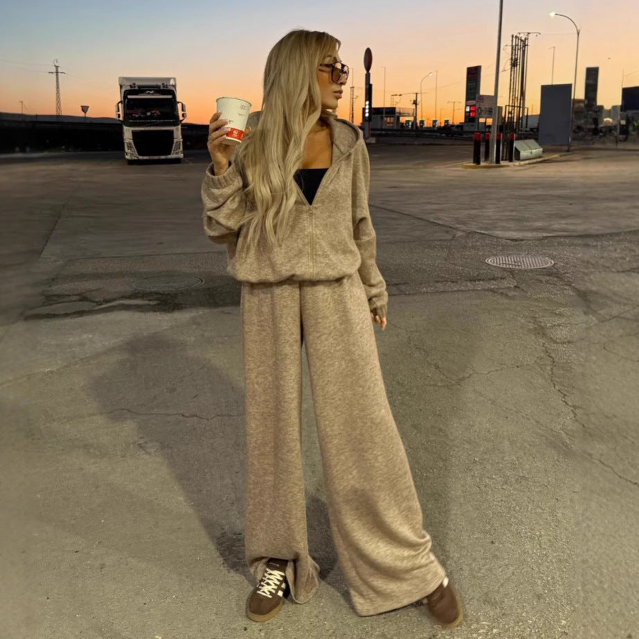 Ladies cozy hoodie jumpsuit Ivyshape