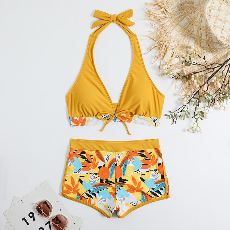 Women's Bikini Set with Floral Design and Adjustable Top Ivyshape