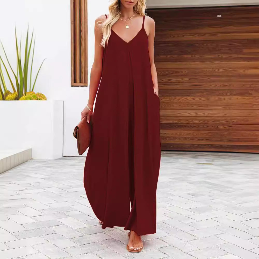 Ladies max dress with v-neck and flowy cut Ivyshape