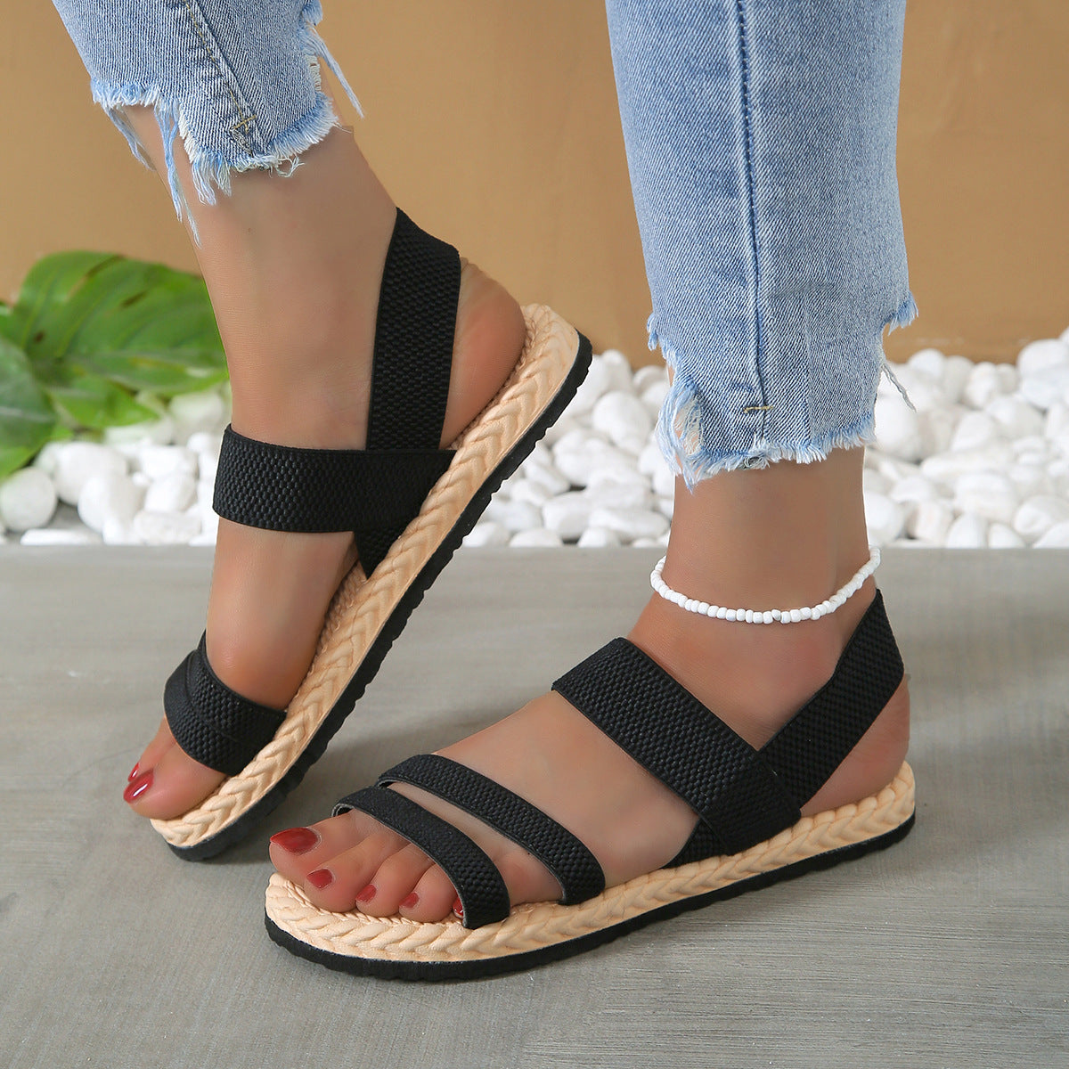 Women's Comfortable Sport Sandals with Wide Straps and Stylish Sole Ivyshape