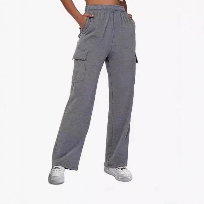 Women Cargo Pants with Wide Leg and Practical Side Pockets Ivyshape