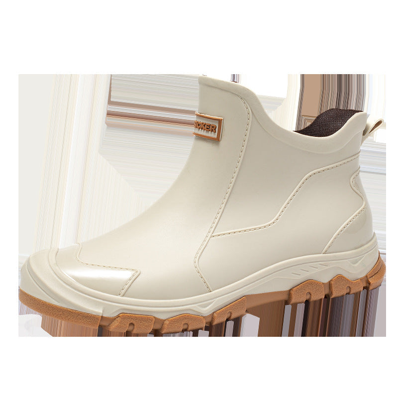 Men's rubber boots with non-slip sole and flexible entry Ivyshape