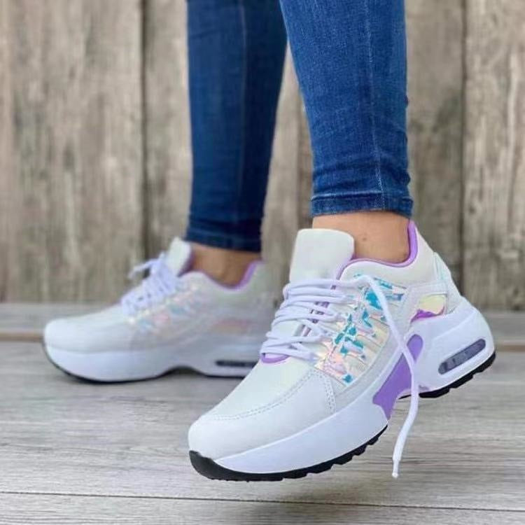 Women's Sporty Air Max Sneakers with Breathable Surface Structure Ivyshape