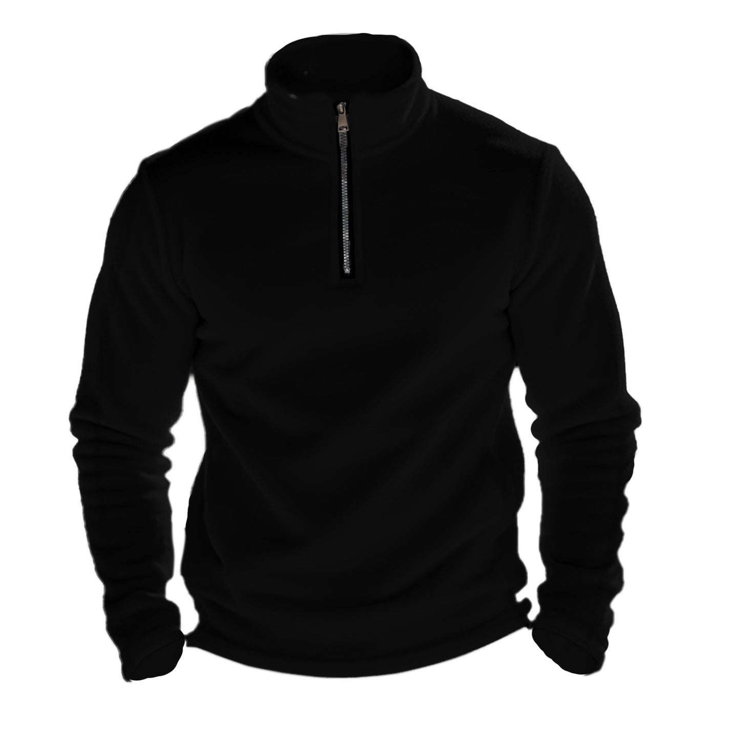 Men's Fleece Hoodie with Half Zip Ivyshape