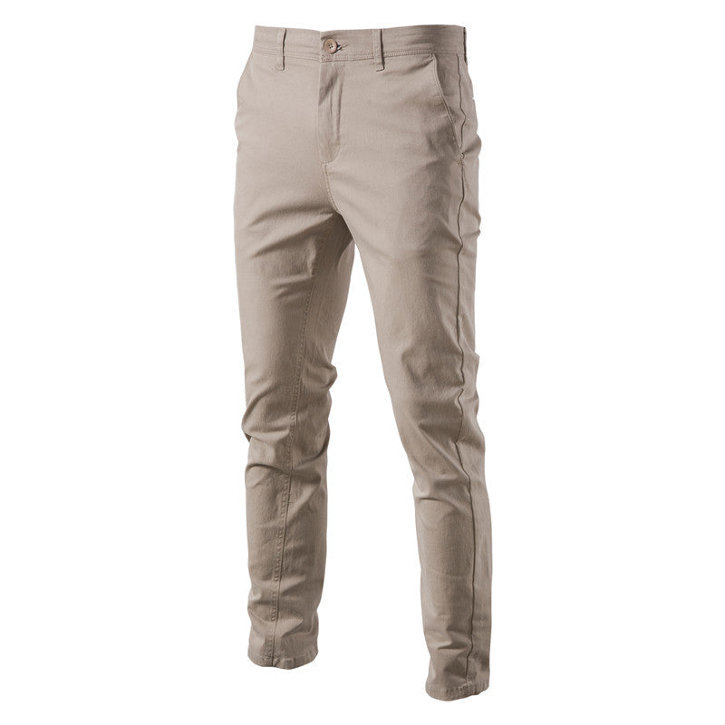 Men's chino pants with a slim fit and elastic waistband Ivyshape