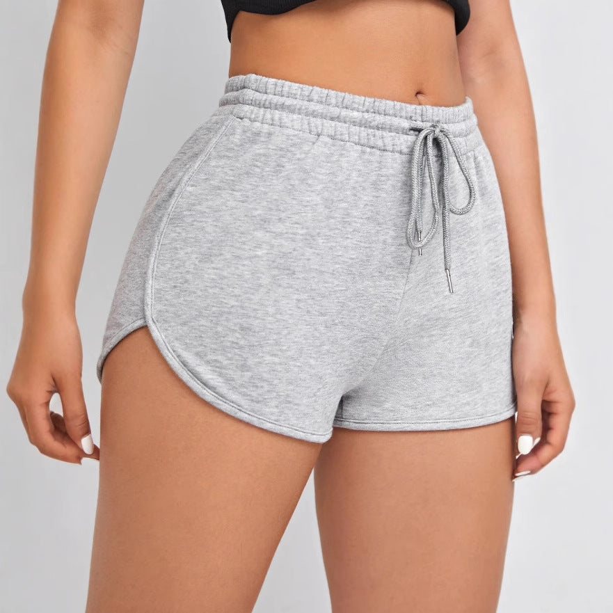 Women's comfortable leisure trousers with elastic waistband and adjustable drawstring Ivyshape