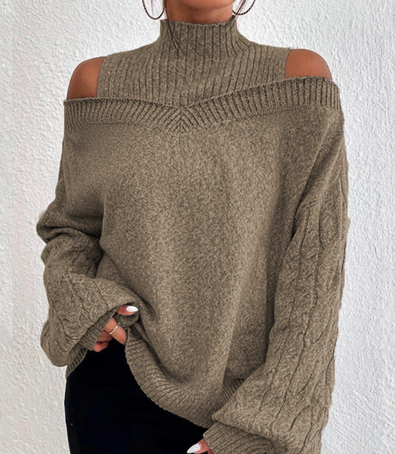 IvyShape | Oversized Cross-Border Knitted Sweater for Women