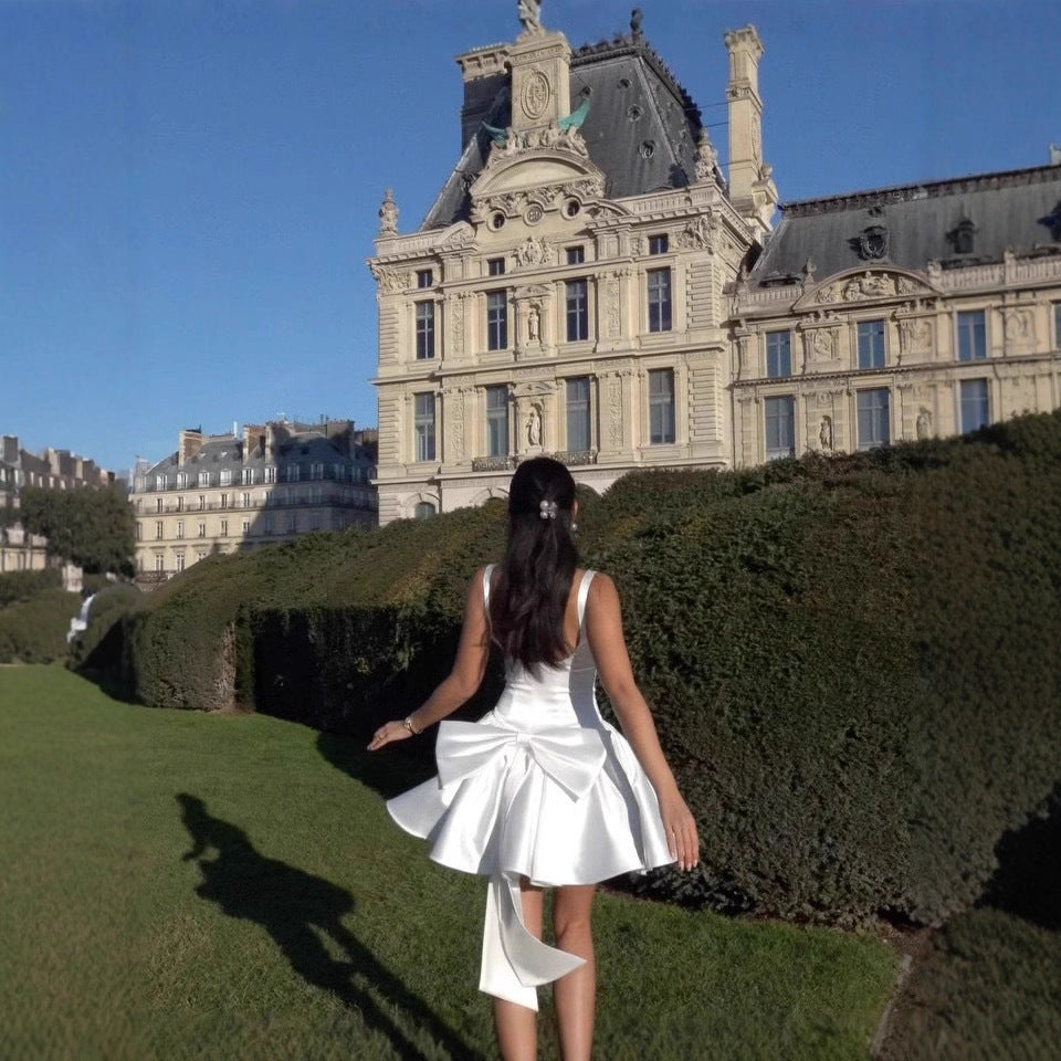 Women's summer dress with cute ruffle design and adjustable waist belt Ivyshape