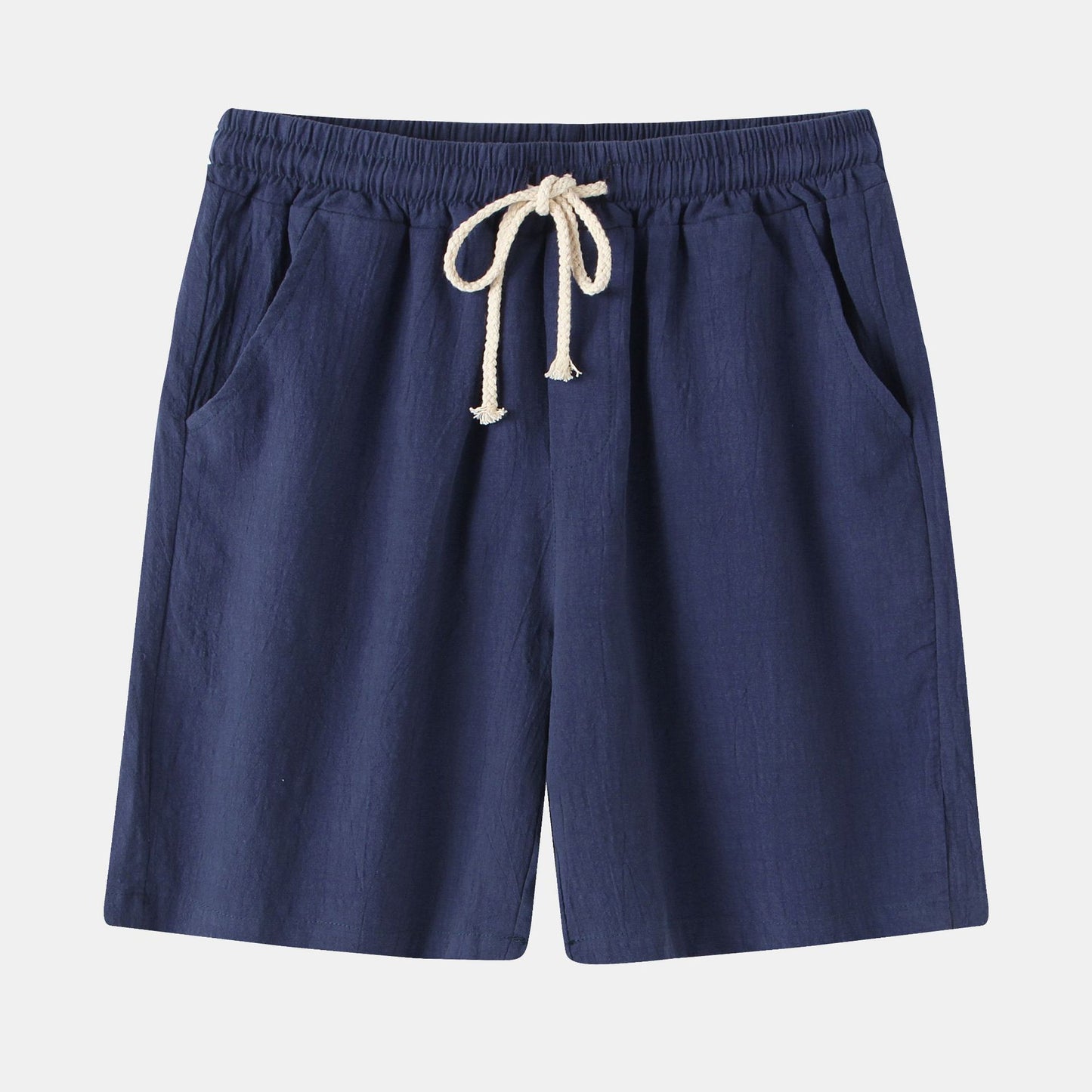 Men's fabric shorts with elastic waistband and side pockets Ivyshape
