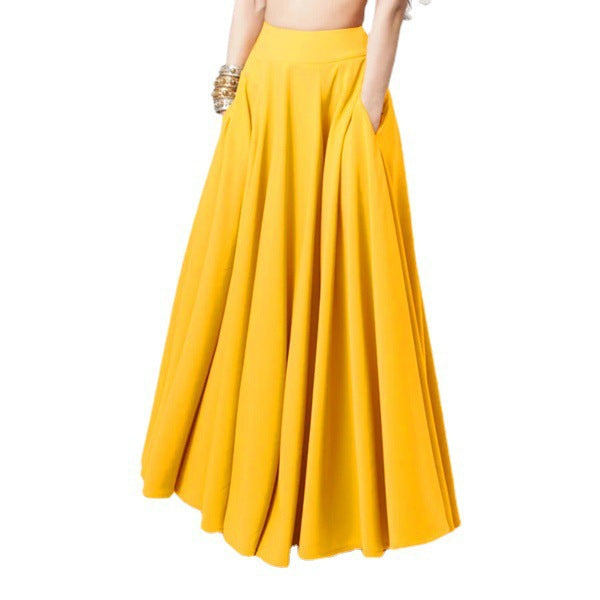 Women Airy Maxi Skirt with High Waist Ivyshape