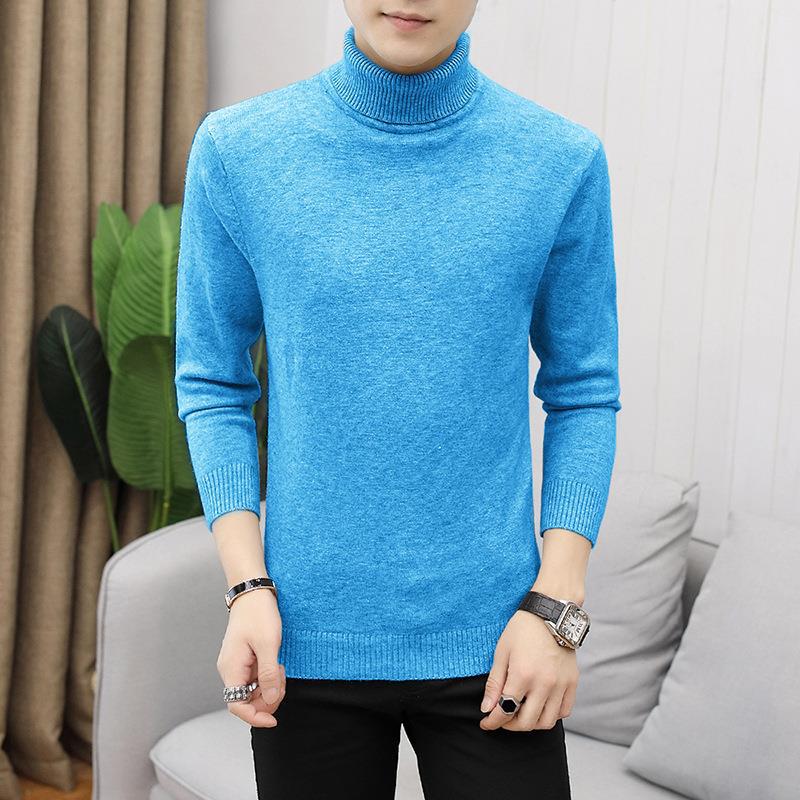 Men's turtleneck sweater made of soft merino wool Ivyshape