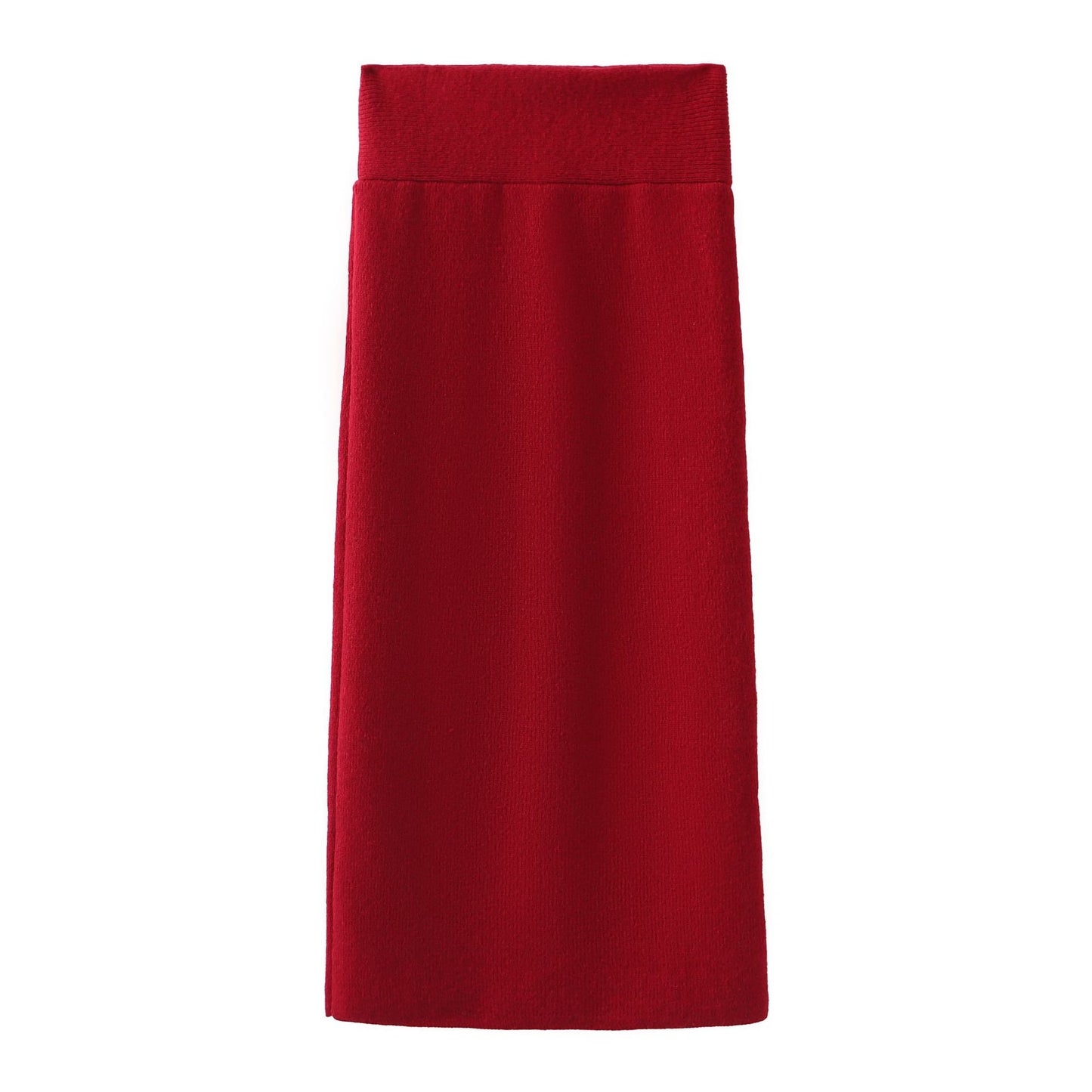 Women's Knit Maxi Dress with Off-Shoulder Neckline and Voluminous Sleeves Ivyshape