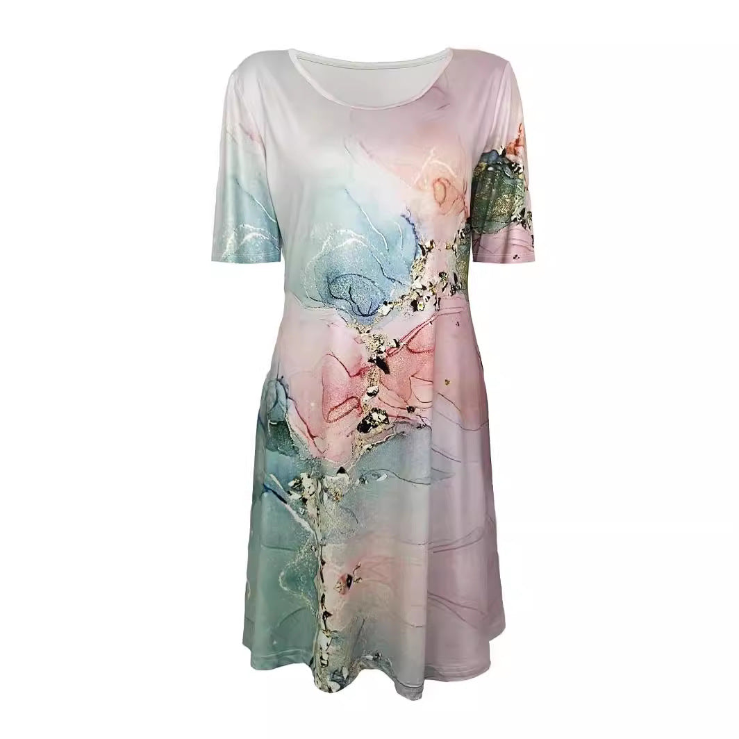 Women Floral Printed A-Line Dress Ivyshape