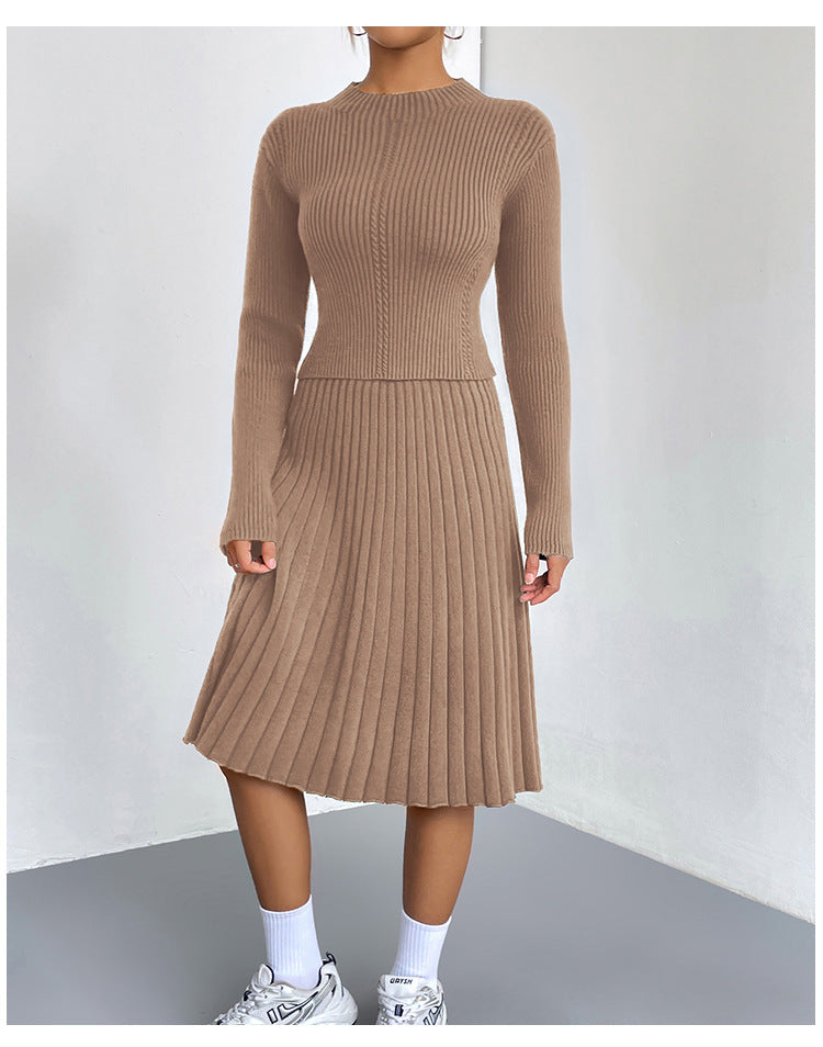 IvyShape | A-line skirt sweater set