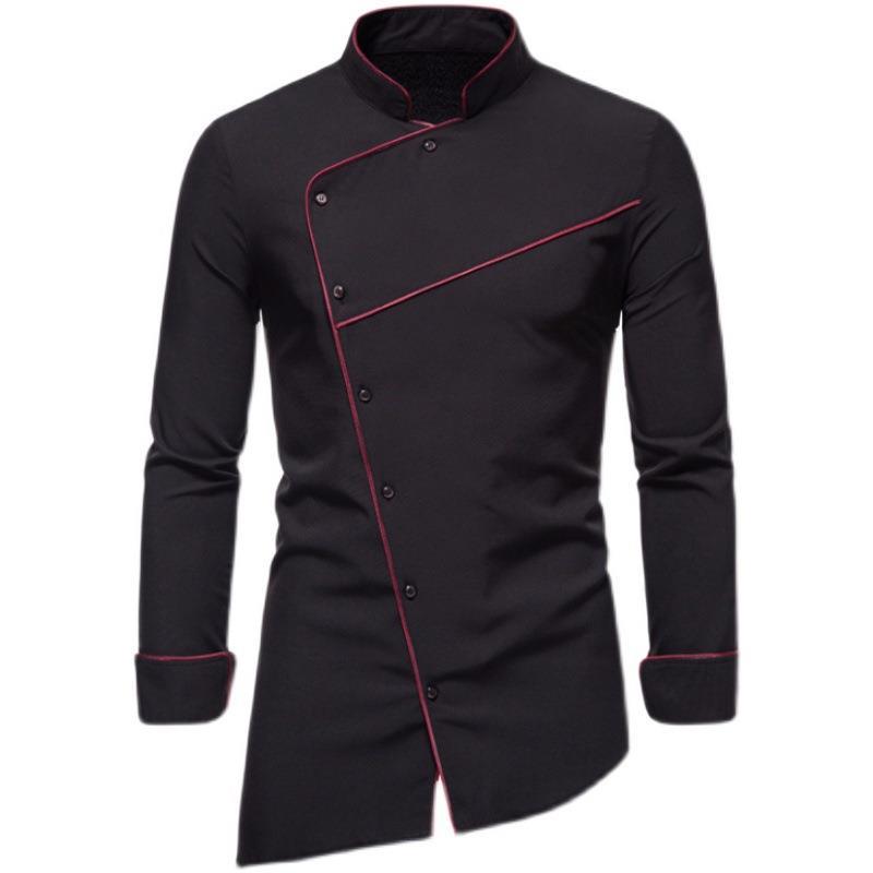 Men's chef jacket with elegant contrasts and high-quality workmanship Ivyshape