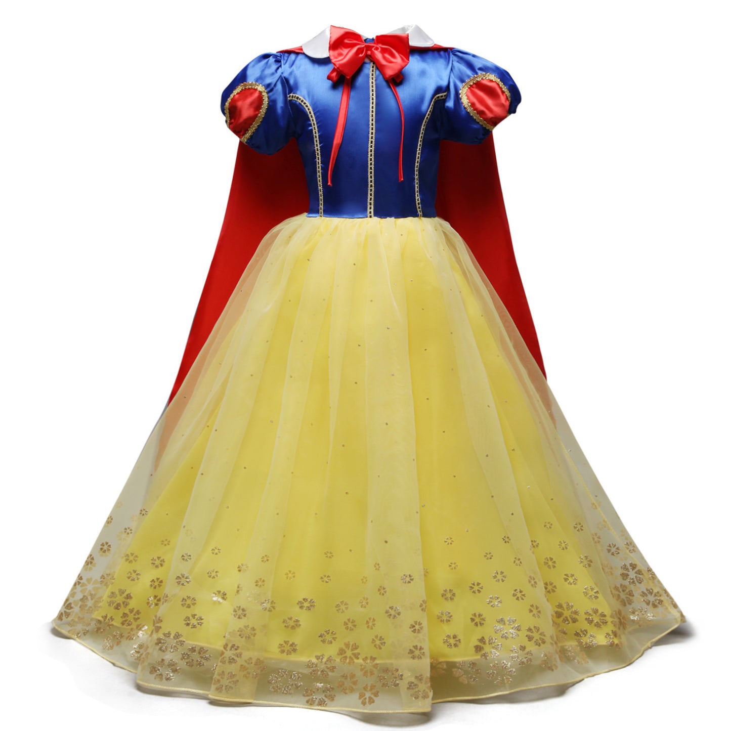 Girl Princess Dress with Sparkling Tulle and Cape Ivyshape