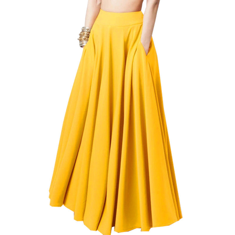 Women Airy Maxi Skirt with High Waist Ivyshape