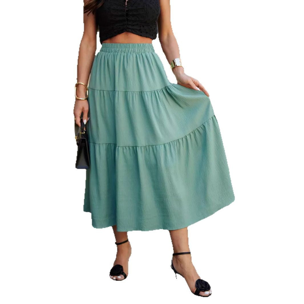 Women's Flowing Floral Print Midi Skirt Ivyshape
