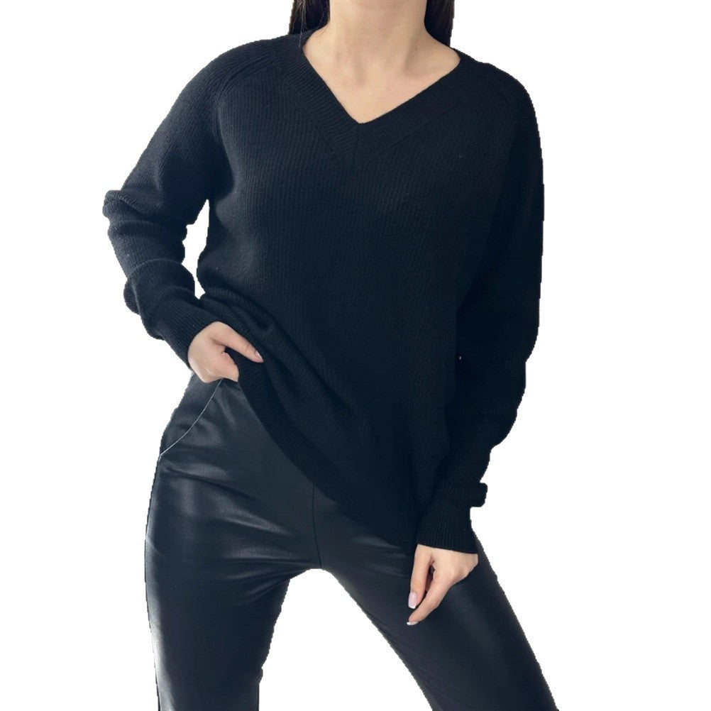 Women V-Neck Sweater Ivyshape