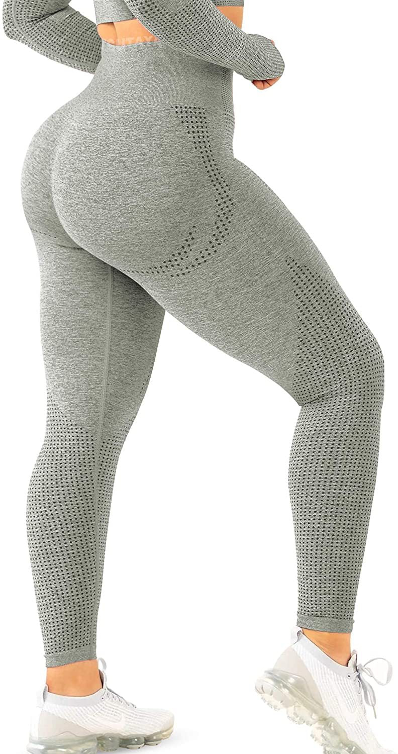 Ladies High Performance Fitness Leggings with Structured Surface Ivyshape