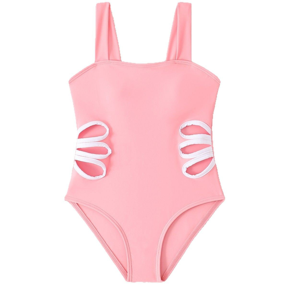 Women's One-Piece Swimsuit with Fashionable Cut-Out Design and Wide Straps Ivyshape