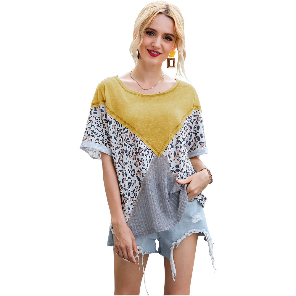 Women Fashionable Oversized Top with Unique Animal Print and Casual Cut Ivyshape
