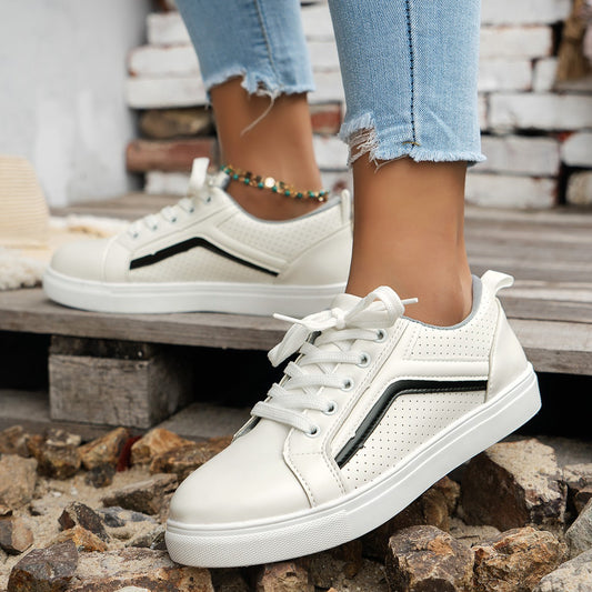 Women Fashion Sneakers with perforated surface and flexible sole Ivyshape