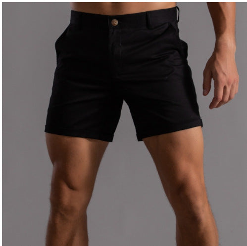 Men's casual shorts made of high-quality cotton blend with practical pockets Ivyshape