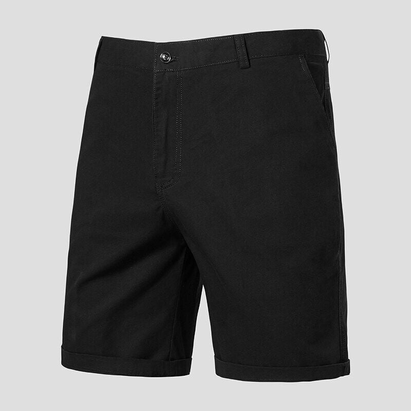 Men's casual shorts made of high-quality cotton blend with practical pockets Ivyshape