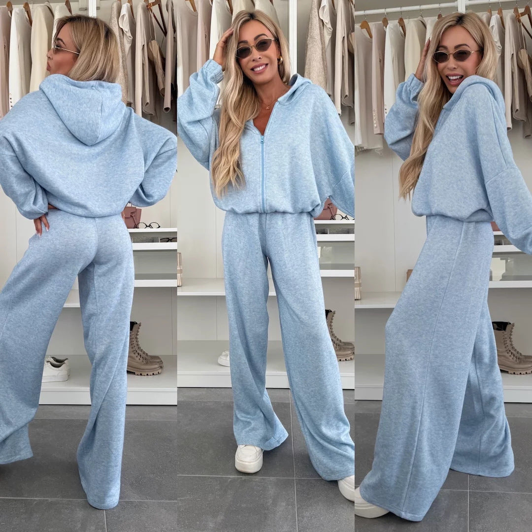 Ladies cozy hoodie jumpsuit Ivyshape