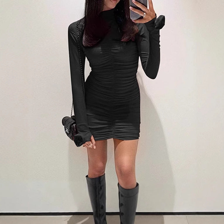 Women's form-fitting long sleeve dress Ivyshape