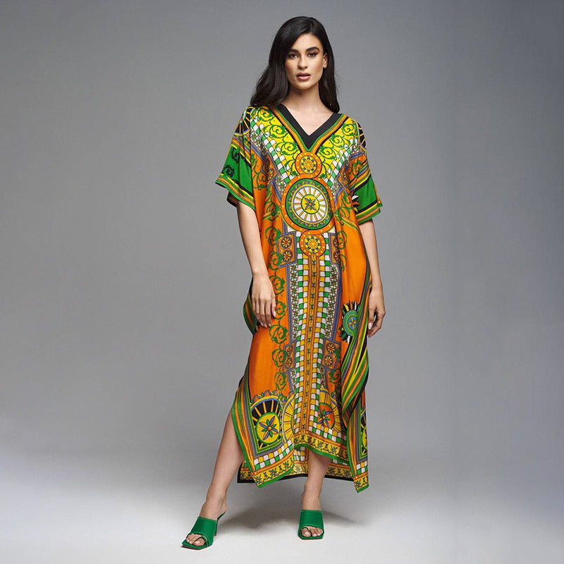 Women's Kaftan with intricate pattern and fresh design Ivyshape