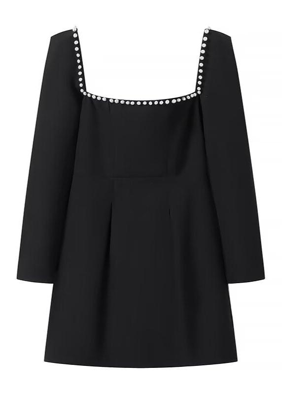 Ivyshape | Trim Square Neck Mini Dress