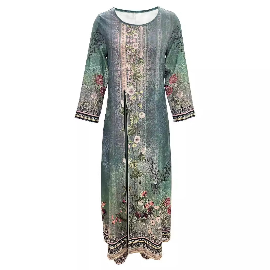 Women elegant short suit outfit with floral design and transparent jacket Ivyshape