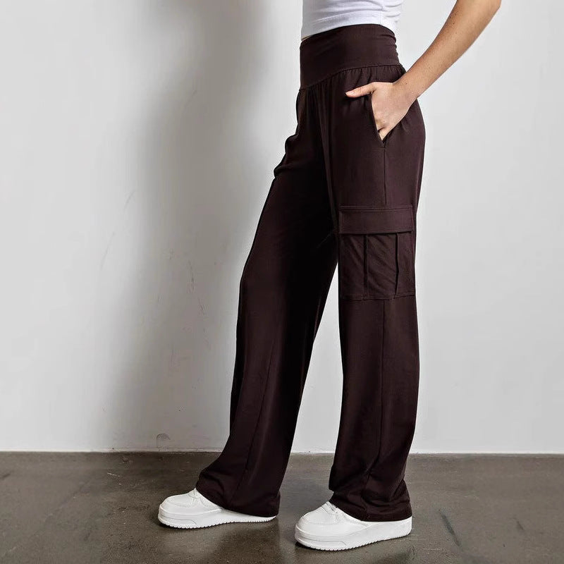 High-waisted cargo pants for women Ivyshape
