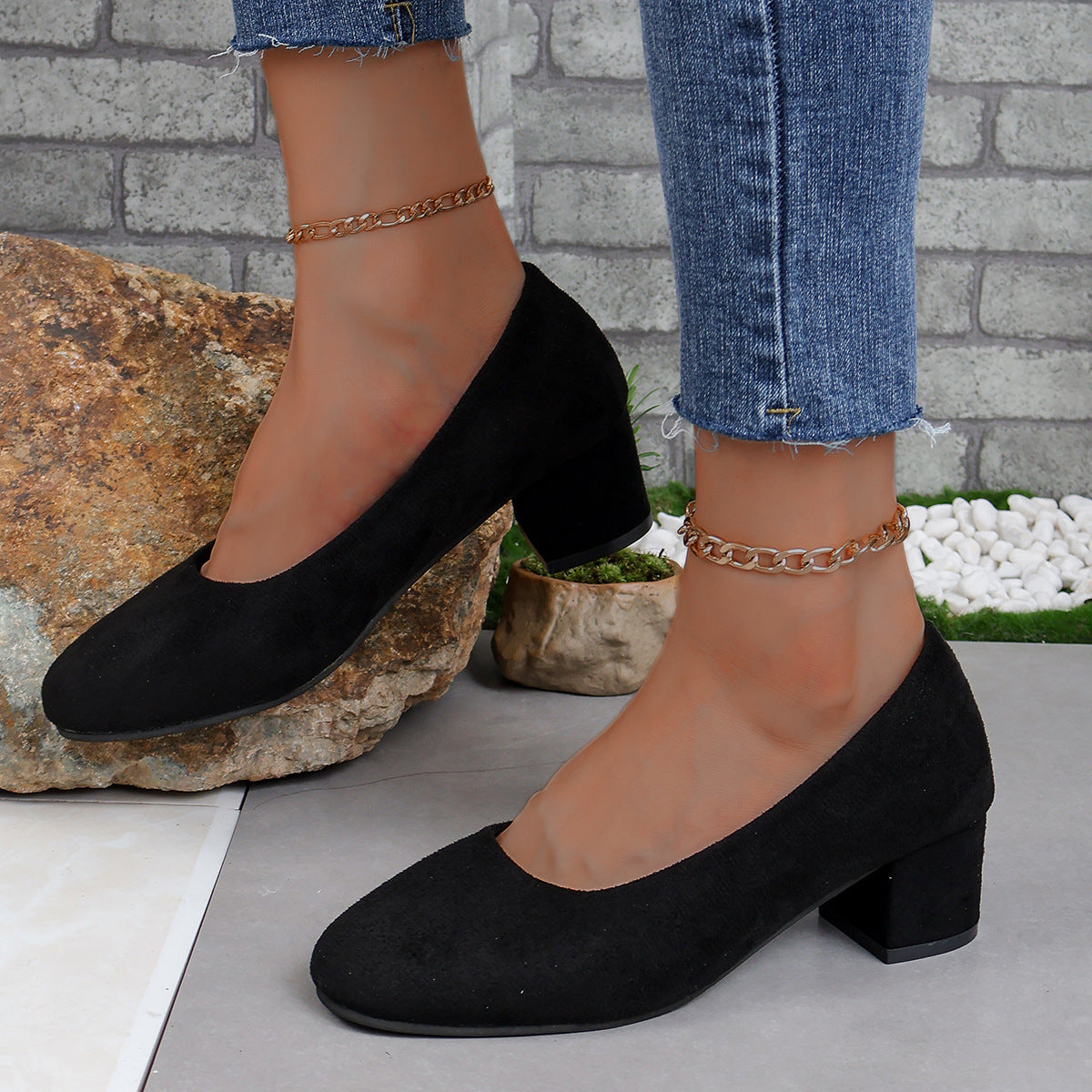 Ladies Elegant Pumps with comfortable insole and stable heel height Ivyshape