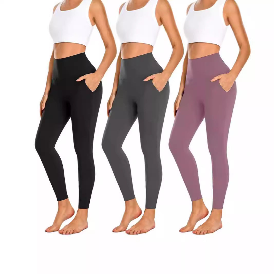 Ladies High-Waisted Sports Leggings with Practical Pockets Ivyshape