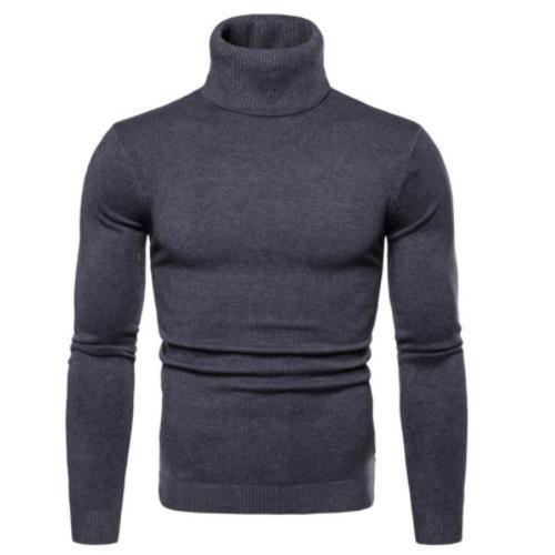 Men's turtleneck sweater made of soft merino wool Ivyshape