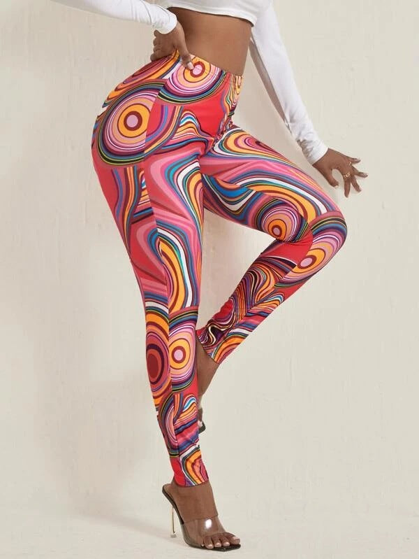 Women’s leggings with a fashionable print Ivyshape
